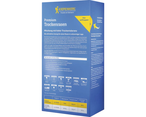 Kiepenkerl Premium Trockenrasenpackung für Rasen in sonniger Lage