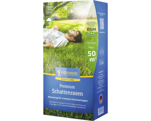 Kiepenkerl Premium Schattenrasen Packung für trockene, schattige Lagen
