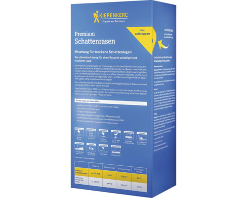 Kiepenkerl Premium Schattenrasen Mischung für trockene Schattenlagen