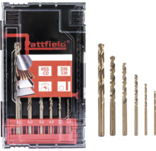 Pattfield Jeu de forets hélicoïdaux HSS-CO, norme DIN 338