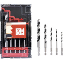 Holzbohrer Set mit verschiedenen Größen in Kunststoffbox