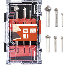 Pattfield Jeu de mèches à chanfreiner pour bois de différentes tailles