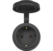 Schutzkontaktsteckdose mit Klappdeckel