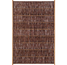 Sichtschutz aus Weide mit Rahmen