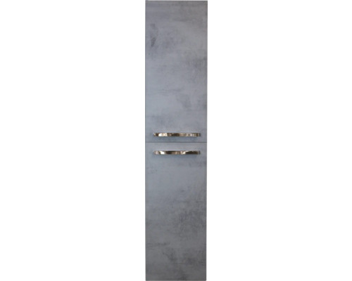 Hochschrank mit zwei Schubladen und Griffen