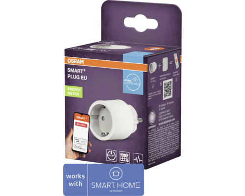 Prise intermédiaire Smart+ Osram pour l'intérieur, mesure de l'énergie