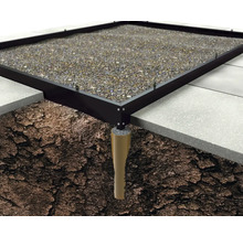 Structure de sol avec gravier, fondation et dalle de sol