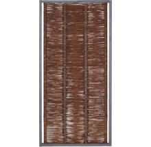 Sichtschutzelement aus Weide mit Rahmen