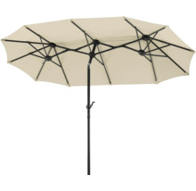 Double parasol de jardin pour l'extérieur