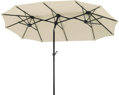 Double parasol de jardin pour l'extérieur