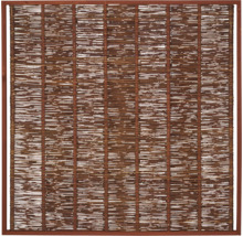 Sichtschutzzaun aus Weide mit Rahmen