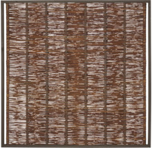 Sichtschutzzaun aus Weide mit Rahmen