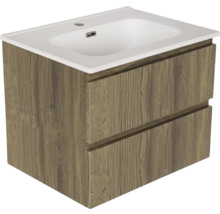 Waschtischunterschrank mit zwei Schubladen und Waschbecken