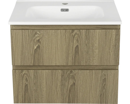 Waschtischunterschrank mit zwei Schubladen und Waschbecken