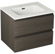 Waschtischunterschrank mit zwei Schubladen und Waschbecken