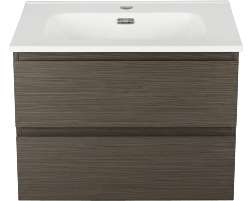 Waschtischunterschrank mit zwei Schubladen und Waschbecken