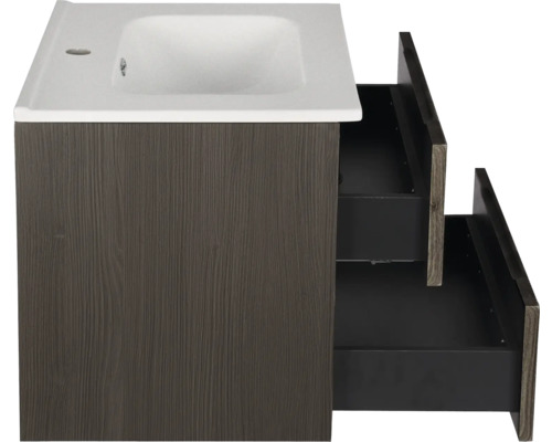 Waschtischunterschrank mit zwei offenen Schubladen