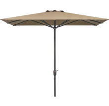 Parasol carré avec mécanisme à manivelle pour le jardin