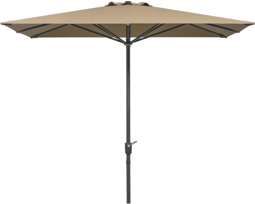 Parasol carré avec mécanisme à manivelle pour le jardin