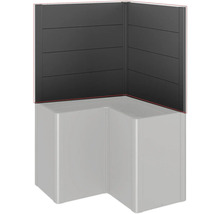 Eckduschwand mit Paneelen