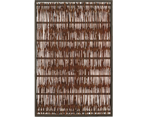 Weidenzaun-Element mit Rahmen