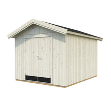 Abri de jardin en bois avec porte et toit