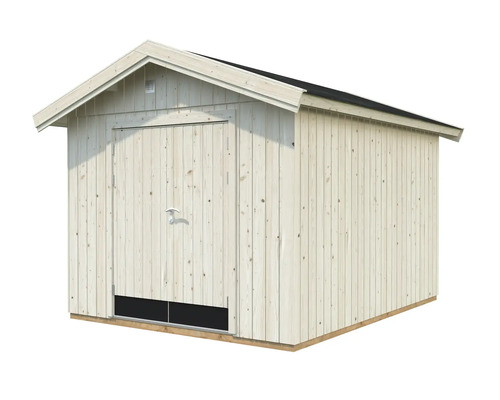 Abri de jardin en bois avec porte et toit