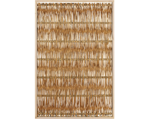 Dekoratives Weidenpaneel im Holzrahmen