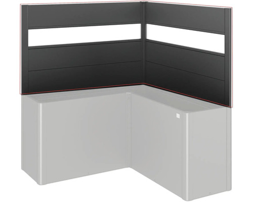 Clôture de protection visuelle avec jardinière pour l'extérieur