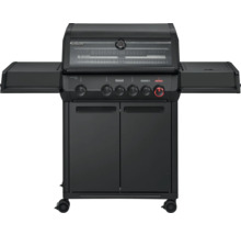 Barbecue à gaz avec tablettes latérales et armoire basse