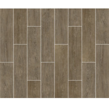 Pose de carrelage de sol aspect bois