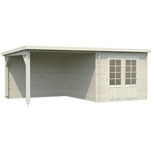 Gartenhaus mit überdachter Terrasse aus Holz