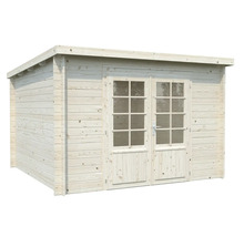 Abri de jardin en bois avec double porte