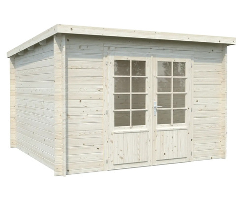 Abri de jardin en bois avec double porte