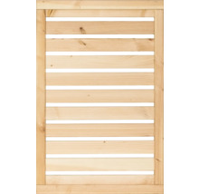 Holzzaun-Element mit horizontalen Lamellen