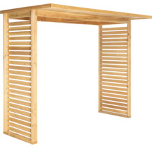 Pergola en bois avec parois à lamelles pour le jardin