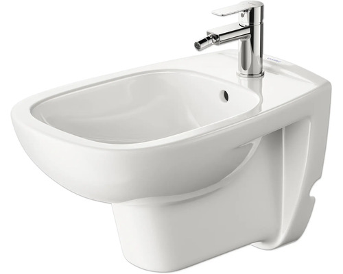 Bidet DURAVIT D-Code suspendu au mur blanc brillant 2257150000 Bidet mural avec robinetterie