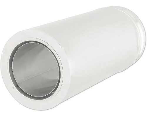 Un tuyau de poêle blanc unique.