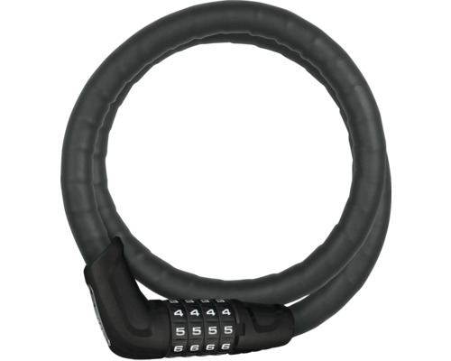 Câble antivol blindé Abus 6615C/85/15 Antivol de câble pour vélo avec code numérique