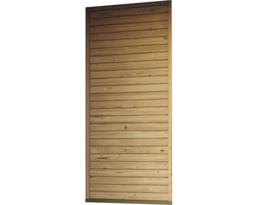 Holzwand mit horizontalen Brettern