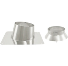 Edelstahl Kaminrohrset mit Dachdurchführung