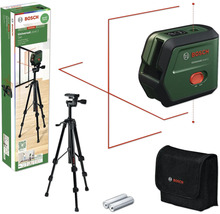 Bosch Universal Level 2 Set avec laser lignes croisées, trépied, piles et sac