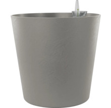 Pot de fleurs gris avec système d'irrigation