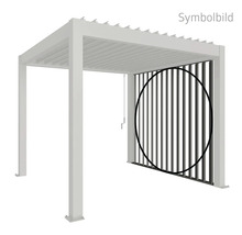 Abbildung einer Pergola mit Seitenelement zur Veranschaulichung