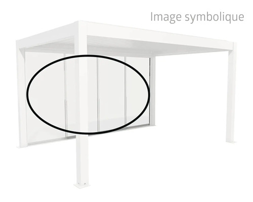 Élément de paroi coulissante pour pavillon