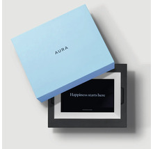 Aura digitaler Bilderrahmen mit Verpackung
