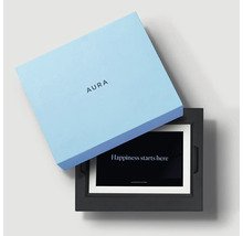 Aura Bilderrahmen in geöffneter Verpackung