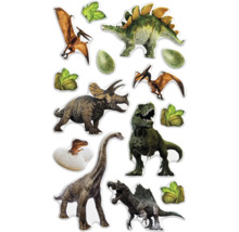 Autocollant avec différents motifs de dinosaures