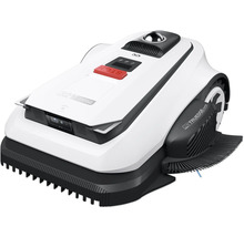 Mähroboter in Weiss und Schwarz