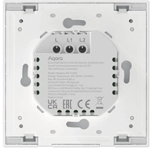 Aqara Smart Wall Switch H1 EU (pas de neutre, double interrupteur)